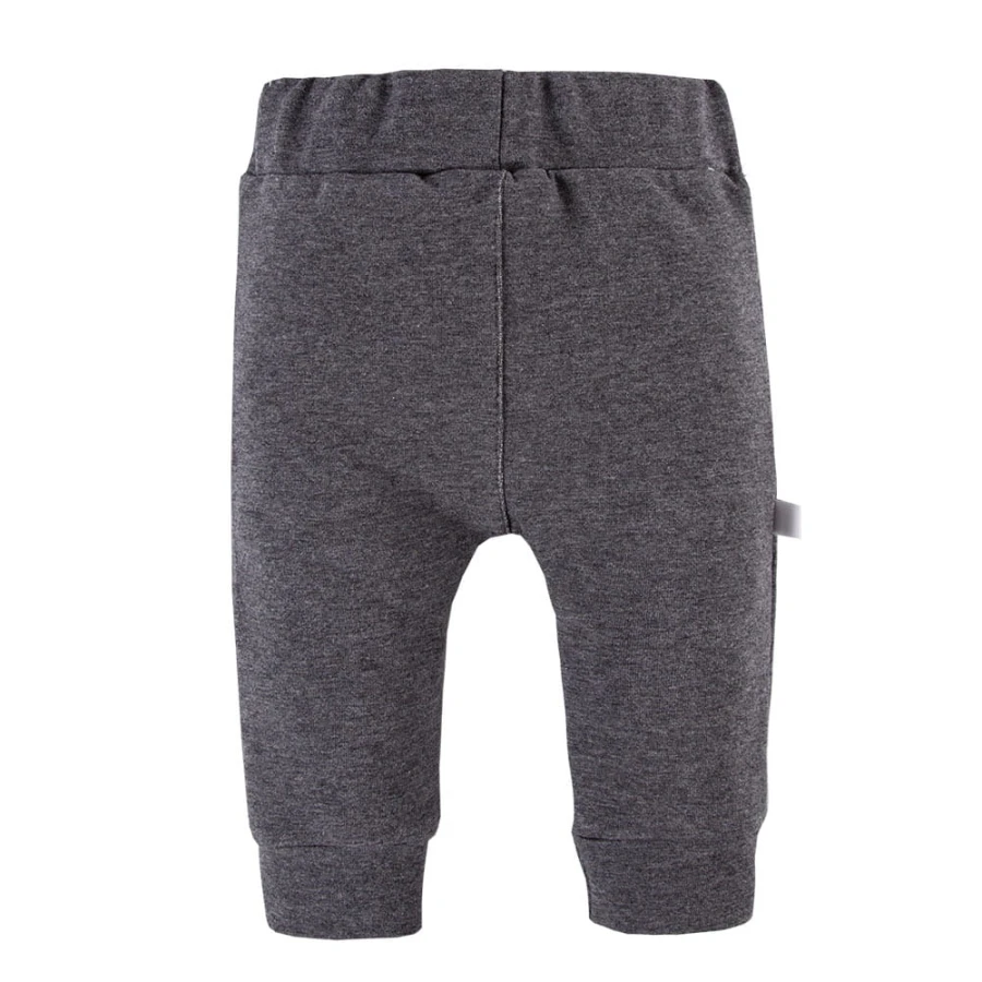 Legginsy chłopięce eleganckie grafitowe