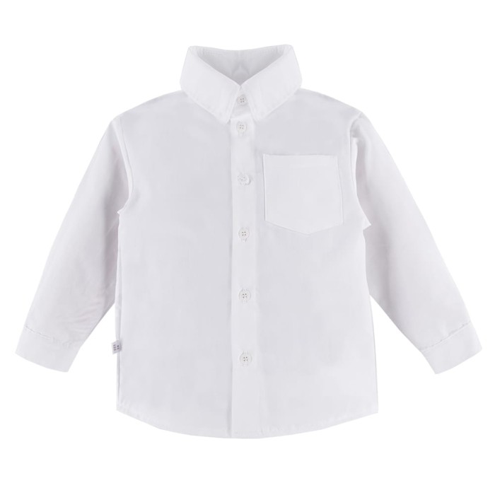 Boys' white maroon shirt