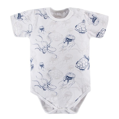 Bodysuits white with sea animal