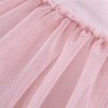 Tulle dress short sleeves pink
