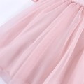 Tulle dress short sleeves pink