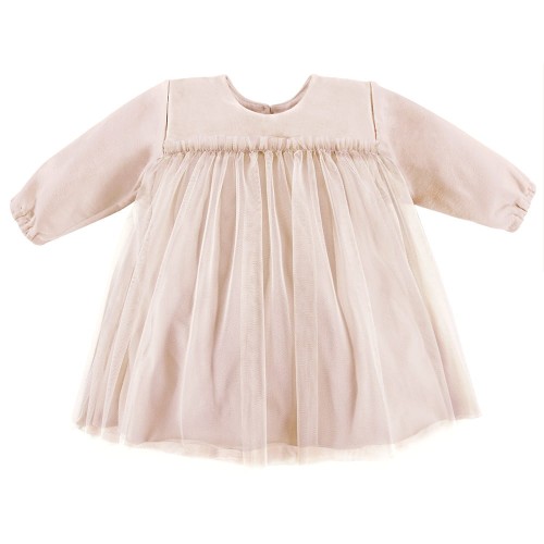 Tulle dress beige 