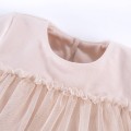 Tulle dress beige