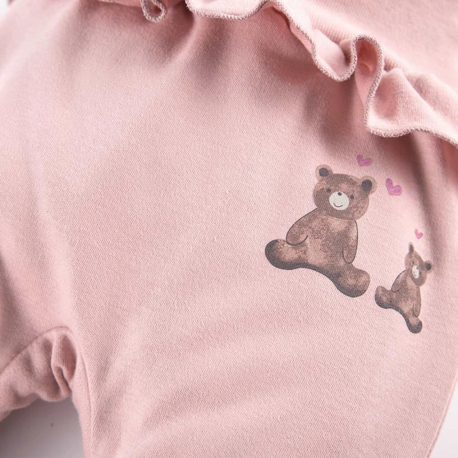 Półśpiochy różowe z falbankami