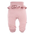 Joggers with feet pink