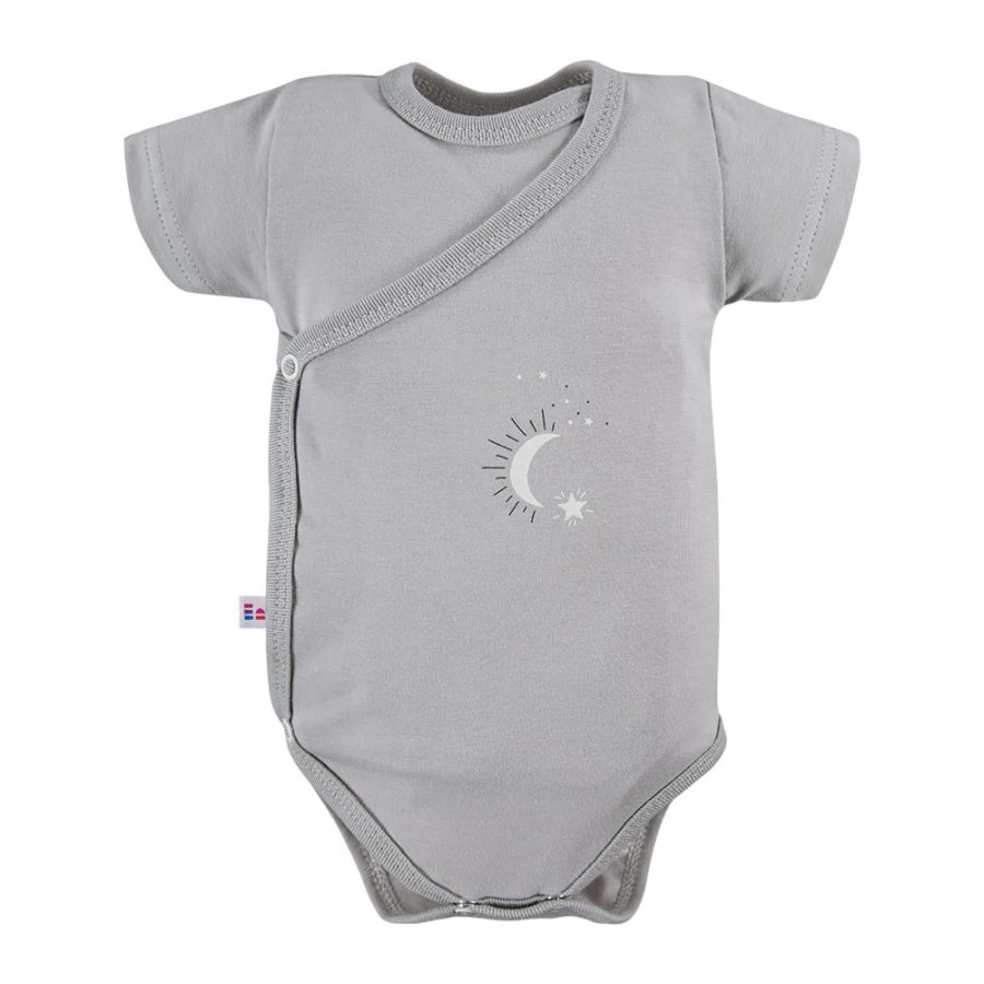 Cardigan bodysuit 3-pack with star pattern
