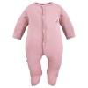 Sleepsuits pink 3-pack with bloom pattern