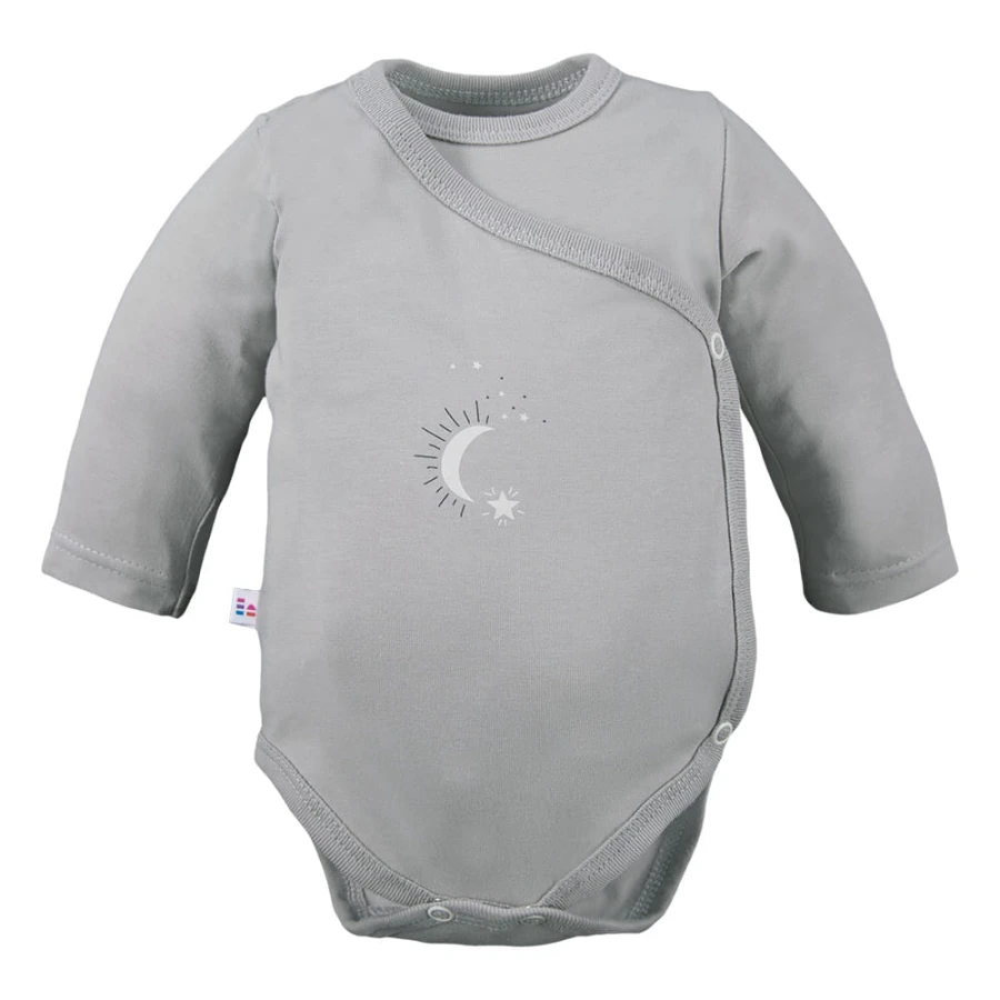 Cardigan bodysuit with star pattern