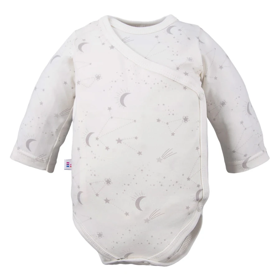 Cardigan bodysuit with star pattern