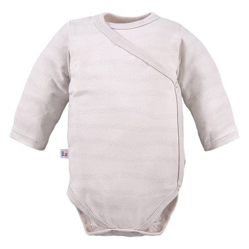 Body kopertowe niemowlęce beżowe z delikatnym nadrukiem