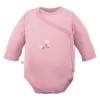 Body kopertowe niemowlęce różowe z motywem kwiatuszków