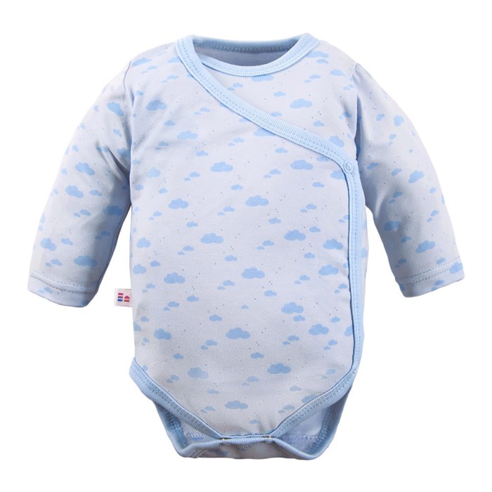 Cardigan bodysuit with cloud pattern