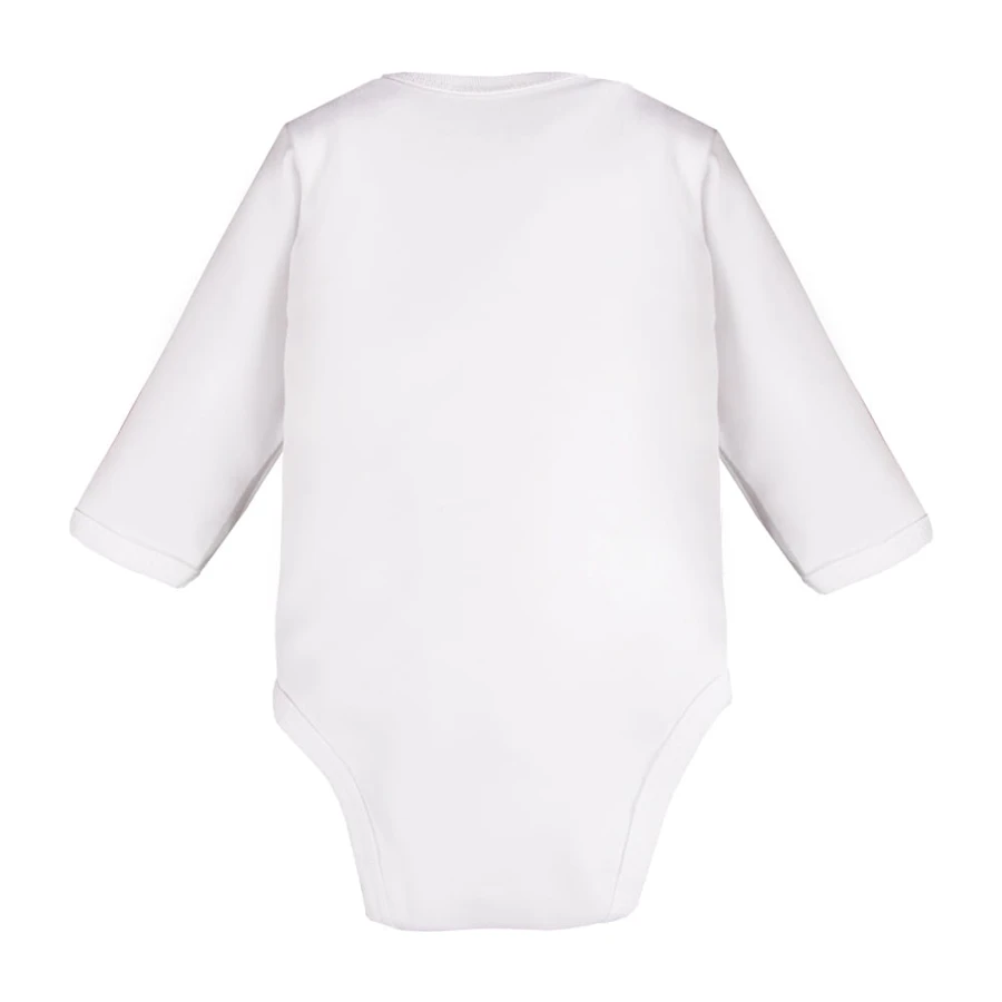 Wrap baby bodysuit long sleeve white