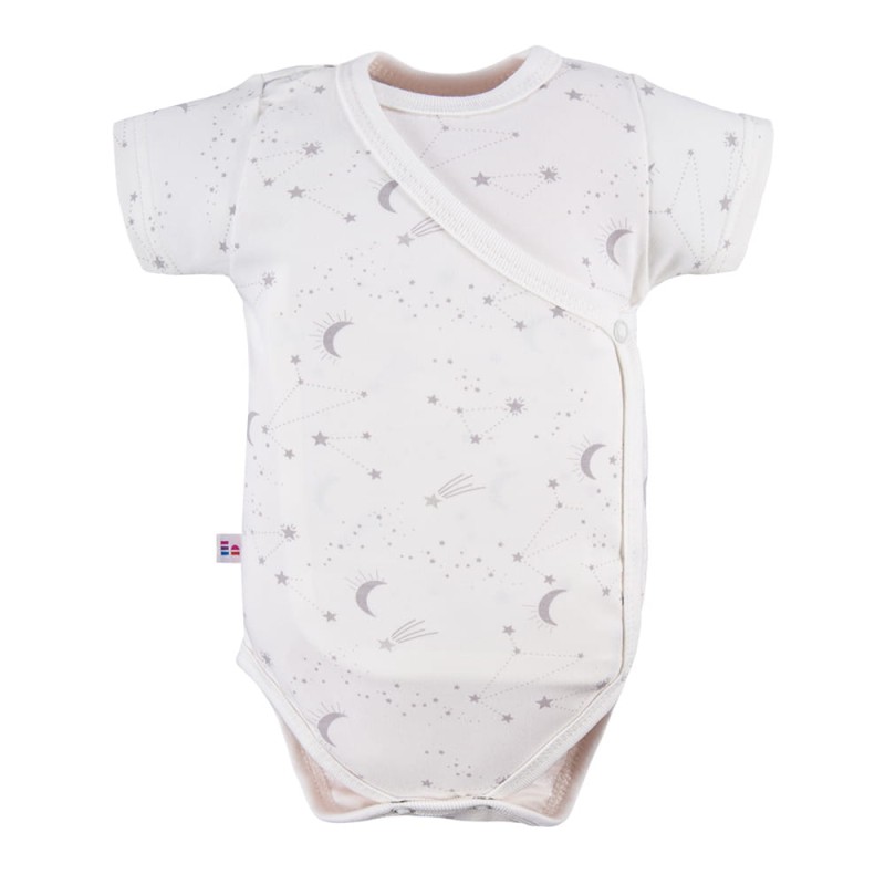 Cardigan bodysuit with star pattern