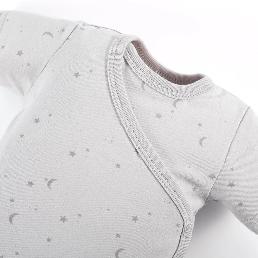 Cardigan bodysuit with star pattern