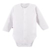 Body dziecięce rozpinane z długim rękawem białe