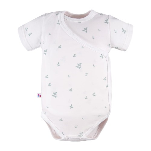 Body kopertowe niemowlęce białe w listki