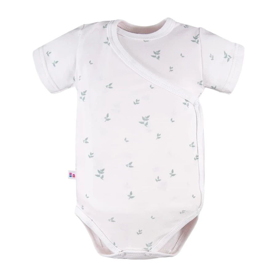 Cardigan bodysuit with leaves pattern