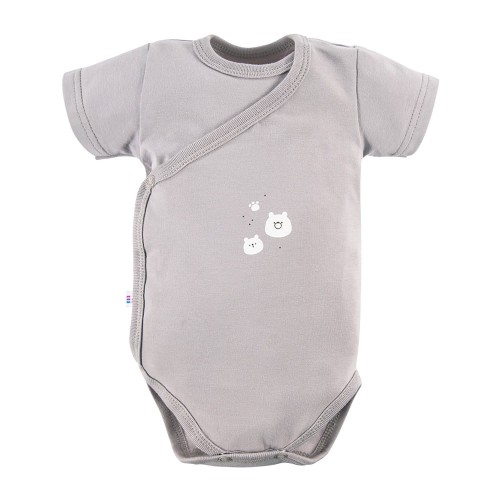 Body kopertowe niemowlęce beżowe z motywem misiowym