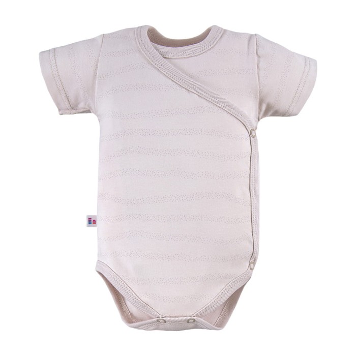 Cardigan bodysuit with delicate print all over beige