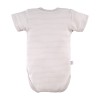 Cardigan bodysuit with delicate print all over beige