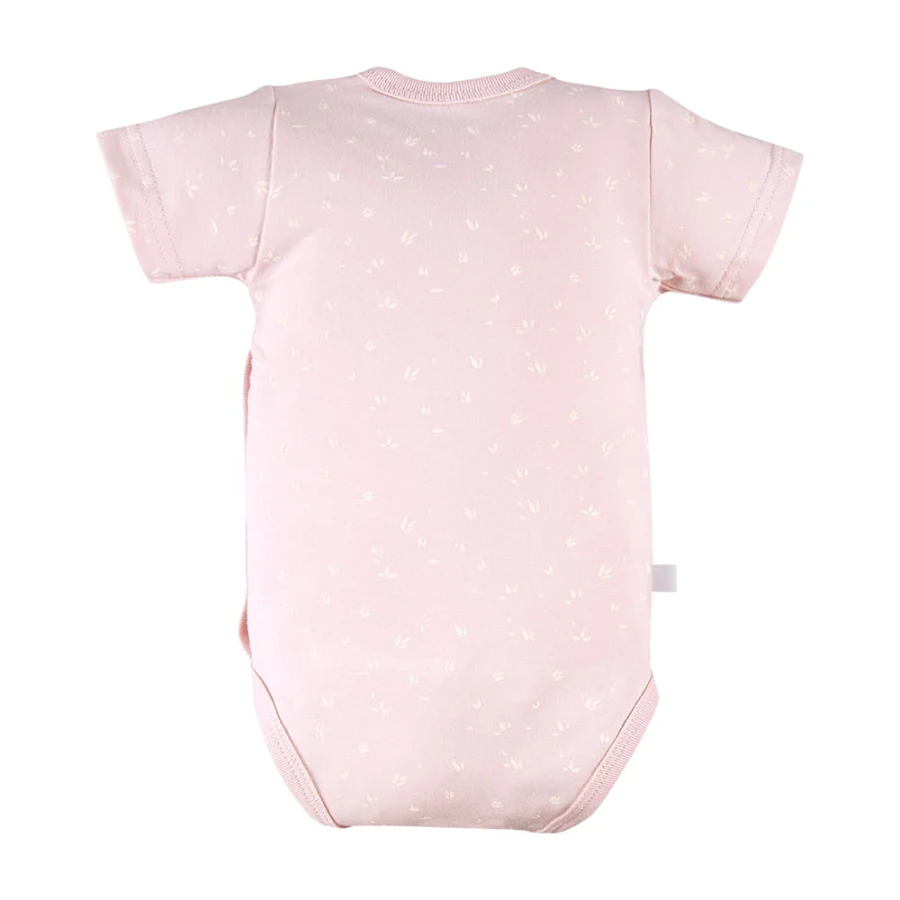 Cardigan bodysuit with flower pattern