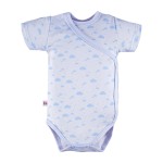 Body kopertowe niemowlęce niebieskie w chmurki 