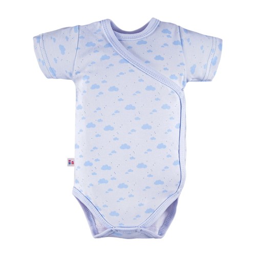 Cardigan bodysuit with cloud pattern