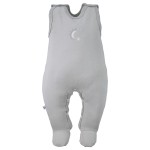 Romper suit gray with star pattern
