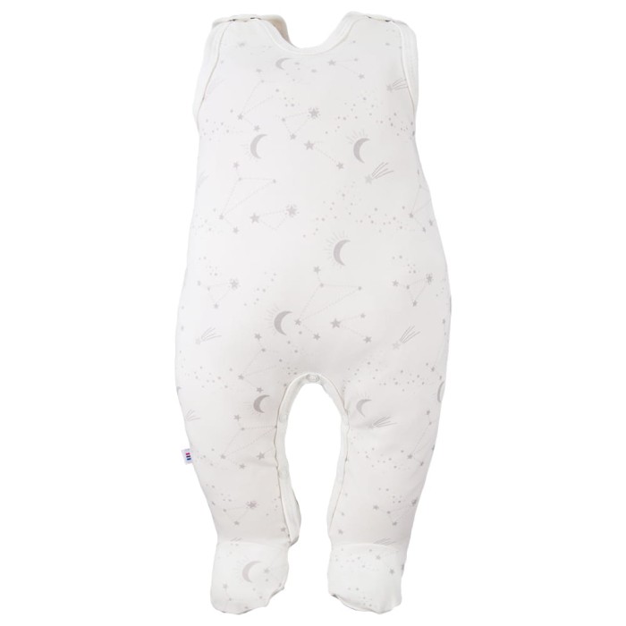 Romper suit ecru with star pattern