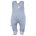 Romper suit blue with balloon pattern