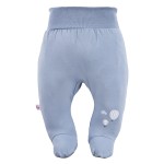 Joggers with feet with a balloon pattern blue
