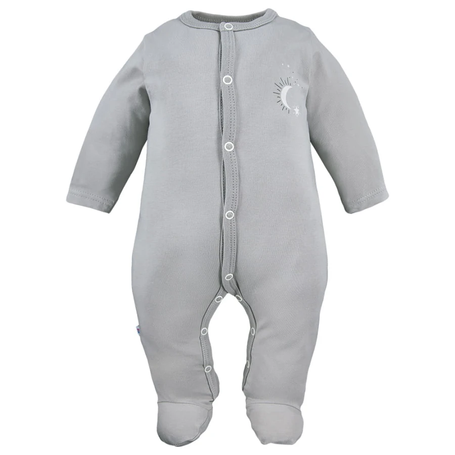 Grey baby sleepsuit