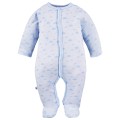 Baby sleepsuit with cloud pattern blue