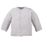 Kaftan niemowlęcy z motywem gwiazdek szary