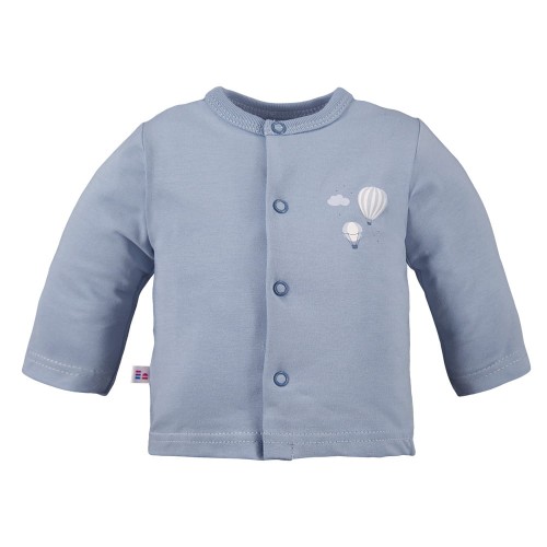 Kaftan niemowlęcy z motywem balonów niebieski