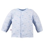 Kaftan niemowlęcy w chmurki niebieski