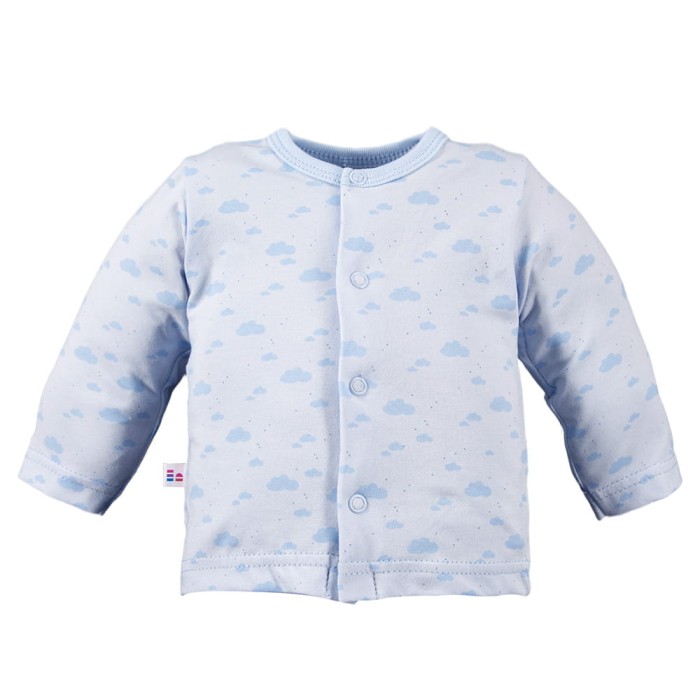 Kaftan niemowlęcy w chmurki niebieski