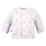 Kaftan niemowlęcy z motywem balonów biały