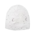 Baby hat with star pattern ecru