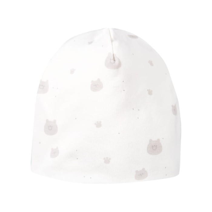 Czapka dziecięca ecru w misie