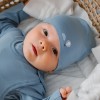 Baby hat blue with ballon pattern