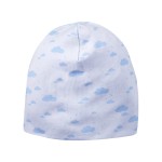 Czapka niemowlęca niebieska w chmurki 