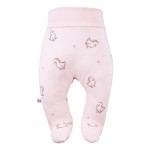 Joggers with feet with a duck pattern pink