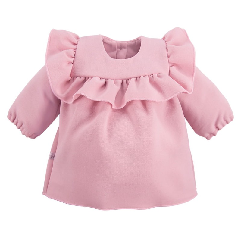 Dress with frill pink