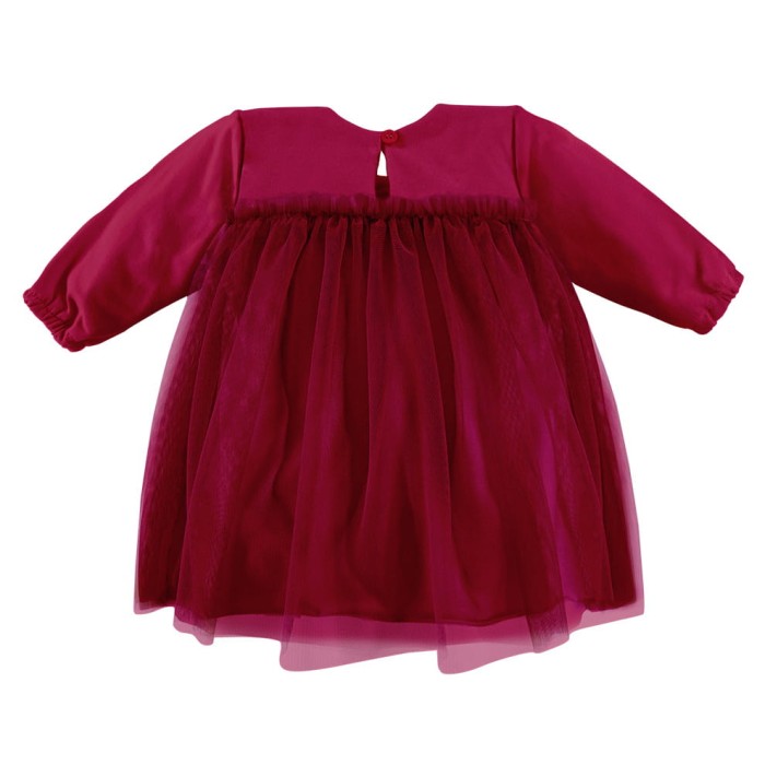 Tulle dress maroon