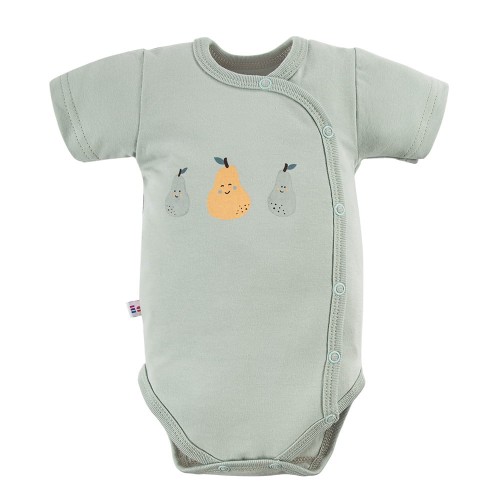 Bodysuit cardigan light green with pears