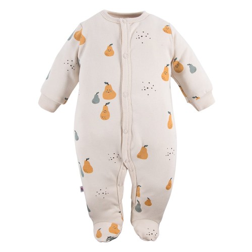 Sleepsuit ecru with pear print