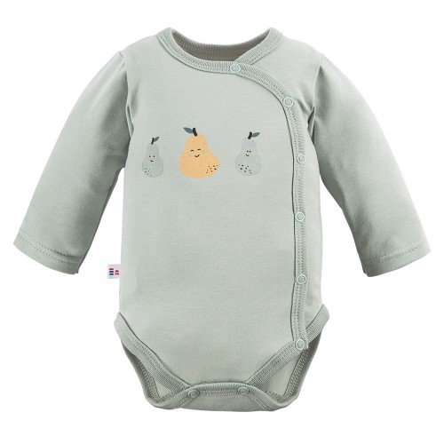 Bodysuit cardigan light green with pears