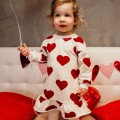 sukienka w serca dla dziewczynki